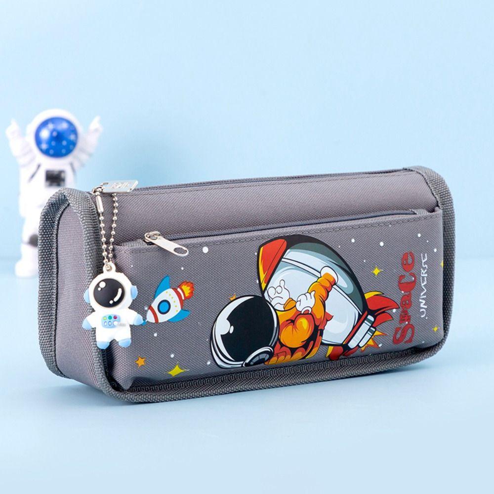 Cztery/Podwójne warstwy Piórnik Duża Pojemność Piórnik Kreskówkowy Organizer na Artykuły Papiernicze Szkoła Biuro