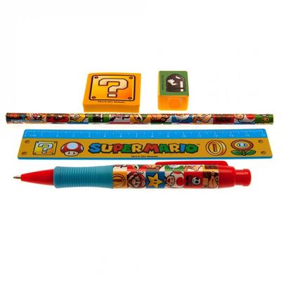 Super Mario Schreibwaren-Set (Packung mit 5)