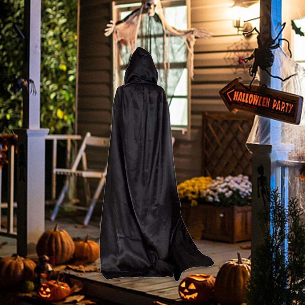 Halloween Capes Robe Women Men Cosplay Costumes Long Hooded Devil Demon Dress Up Props Performance Costume for Halloween Party