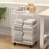 Multi-Layer Storage Racks Laundry Baskets Removable Trolley Storage Of Snacks And Sundries Organizing Iron Office File Racks