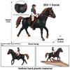 Plastic And Horse Horseman Collectible Figurine Toy For Kids Play And Display
