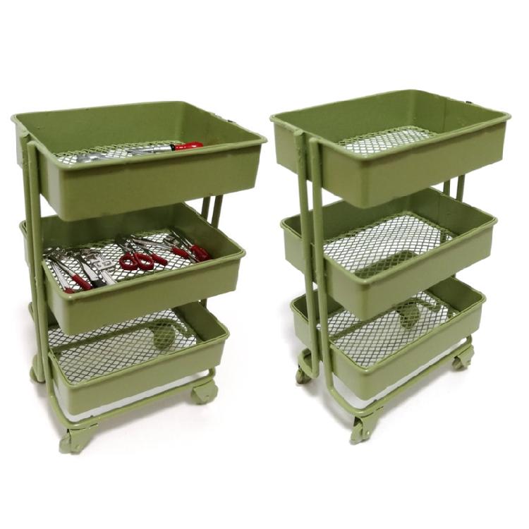 1:12 Dollhouse Mini Storage Cart Dolls Kitchen Bedroom Furniture Books Organizer