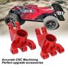 1 Pair RC Car Aluminum Alloy Rear Axle Hub Carrier Upgrade Part for   1:6   Model Car