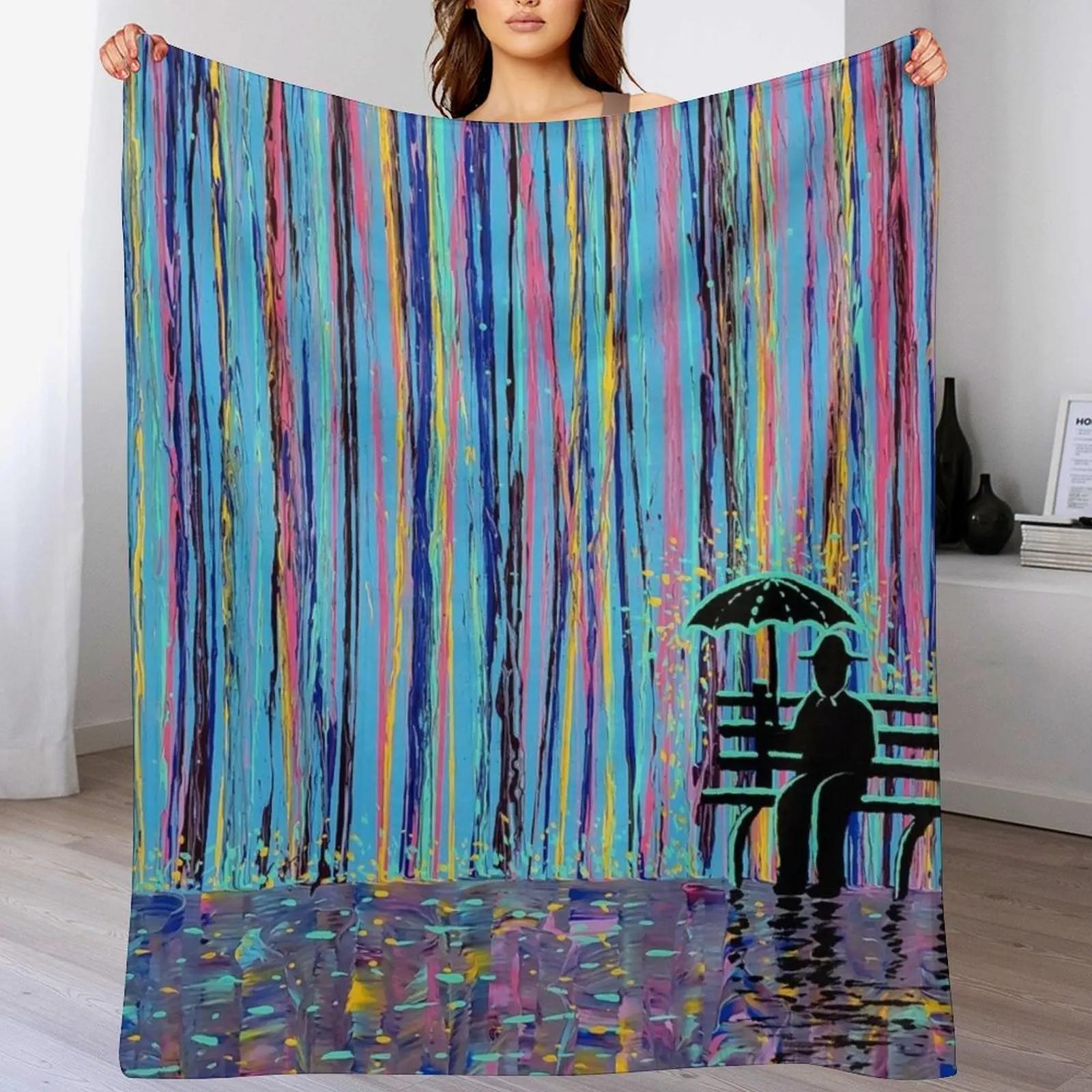 

Acid Rain 3 MUCH LARGER REMAKE OF ORIGINAL Throw Blanket Soft Breathable Blanket for Night Sleeping 102x76cm(40x30in)