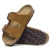 Birkenstock Arizona Regular Comfort Suede and EU40 1027082 Sandals, Leather, Brown, Unisex, Mink, (26.0cm),