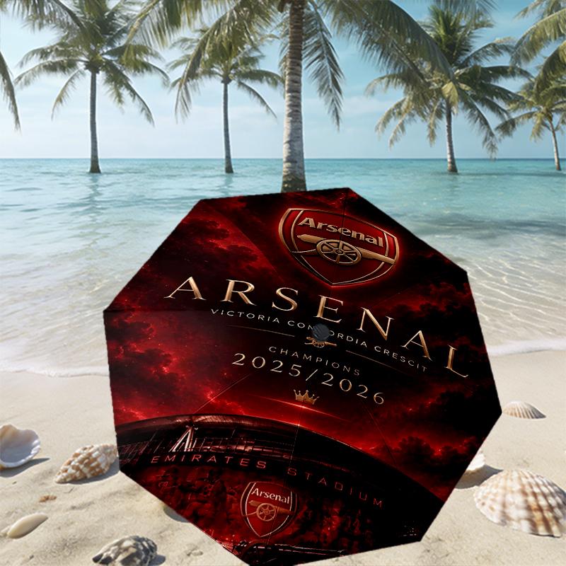 Arsenal F.C Print Umbrella Automatic Opening/ Closing - Portable Foldable Design - Daily Use for Travel/Outdoor - Gift for Birthday