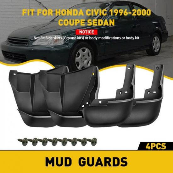 Для Honda Civic Sedan 1996-2000 Передние Задние Брызговики Грязезащитные Щитки Грязеуловители EXV