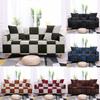 Striped Plaid Printed Couch Cover Sofa Cover For Living Room Elastic L -Shape Anti -Fouling Slipcovers Pets Chaselong Protector