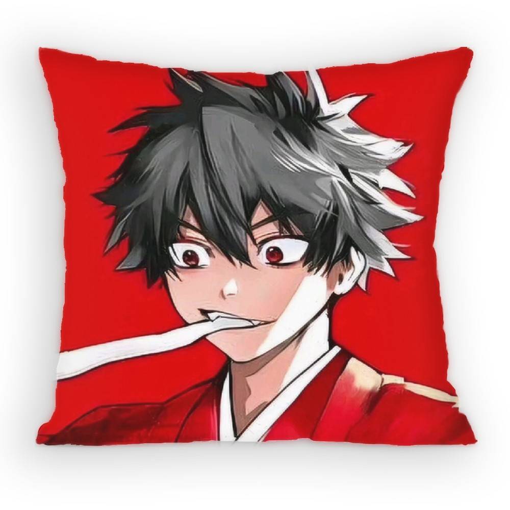 Phantom Busters Mogari Shishikuno PillowCase Sofa Living Room for Bedroom car Headboard Backrest Cushion Square Cushion Nap Time