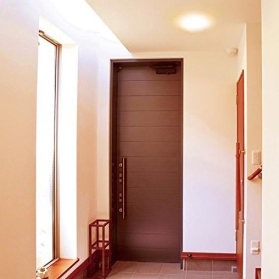 Iris Ohyama LED Ceiling 100W Warm with Motion 700lm SCL7L-MS Light, Compact, Equivalent, White, Sensor,