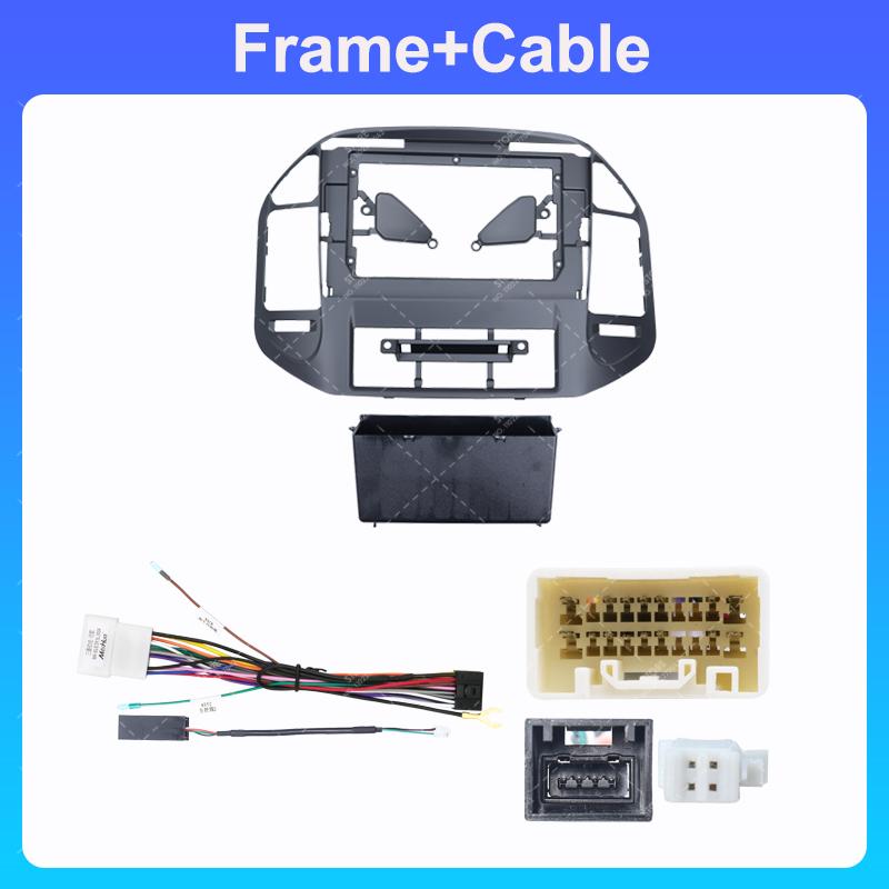 10inch Car Radio Face Frame For Mitsubishi Pajero V73 V60 V68 2004-2011 Fascia Stereo Panel Mounting Head Unit Canbus Cable