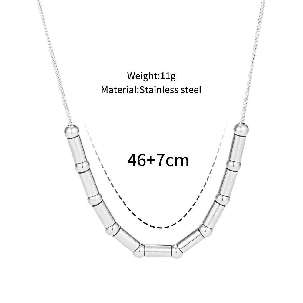 Niche Dark Titanium Steel Hip Hop Necklace - Unisex Trendy Fashion Chain for Sweatshirts