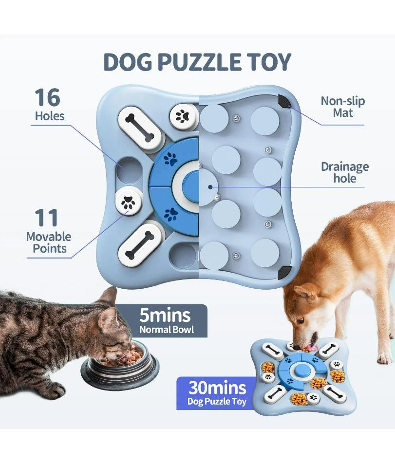 Dog Toys Slow Feeder Interactive Increase Puppy IQ Food Dispenser Slowly Eating NonSlip Bowl Pet Puzzle Cat Dogs Training Game