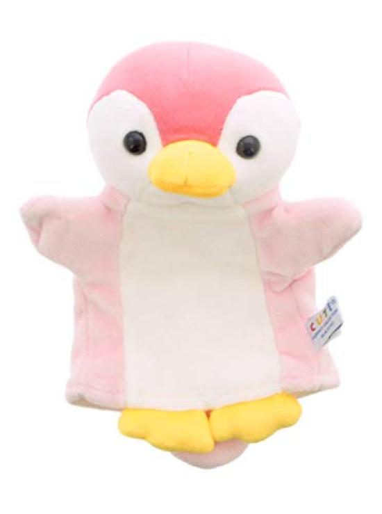 PUPPET COLLECTION MARINE Baby Penguin Hand Kids Puppet, Pink,