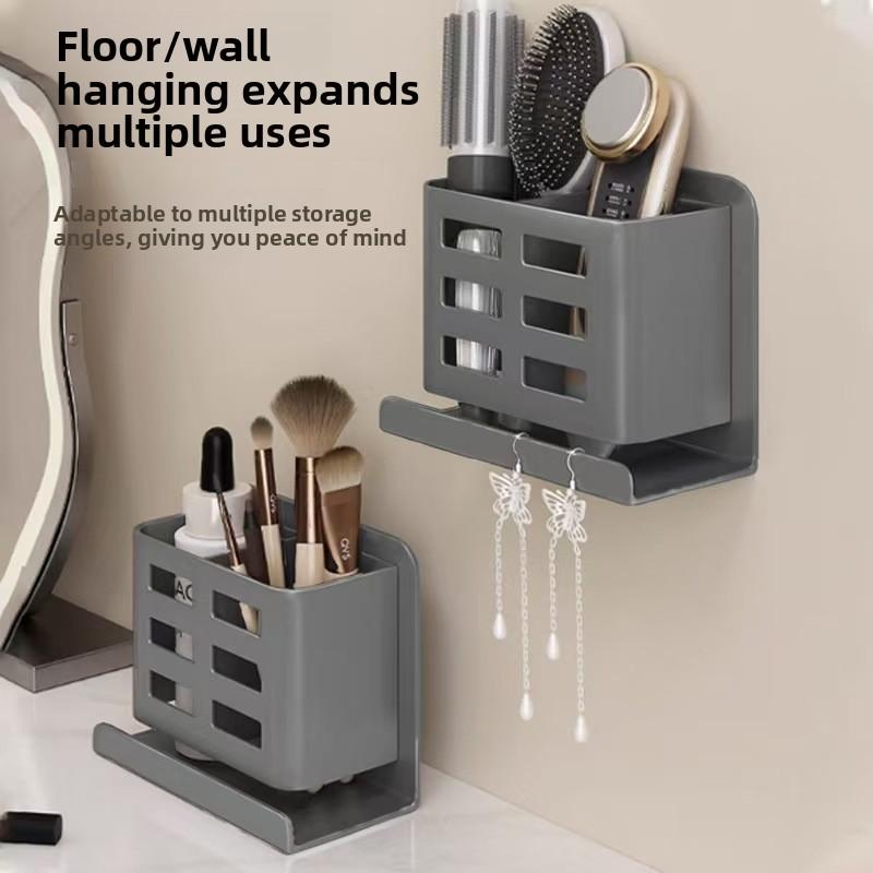 Non-perforated Comb Storage Rack, Storage Box, Bathroom, Washbasin, Toothbrush, Toothpaste, Razor, Wall Hanging