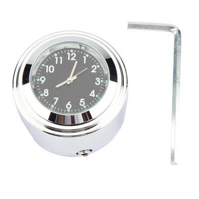 7 8  1  Supporto per Manubrio Moto Orologio Quadrante Orologio Preciso (Nero)