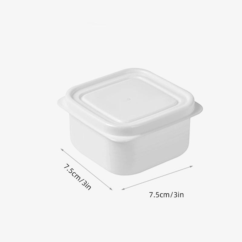 Refrigerator Storage Box Frozen Meat Compartment Case Freezer Fresh-Keeping Container Portable Food Fruit Organizer Rice Box S белый