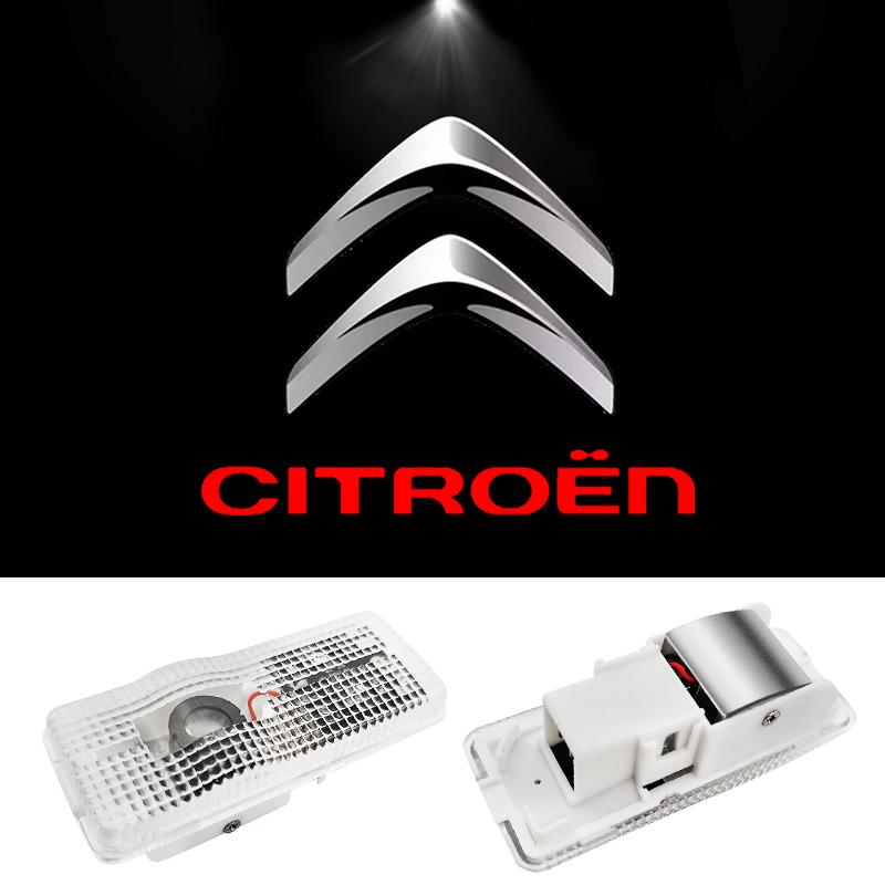 

2PCS Car Door LED Logo Lamp Shadow Projector Courtesy Welcome Light For Citroen XSARA PICASSO C5 X7 C2 C3 II PLURIEL C4 C6 DS3