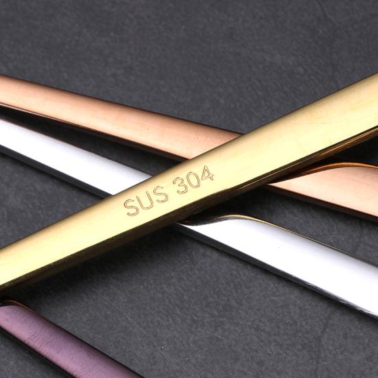 Stainless Steel Spoon Kitchen Long Handle Coffee Dessert Cocktail Stirring Scoop