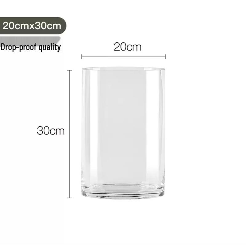 ZISIZ Large Clear Acrylic Deep Water Floral Bucket