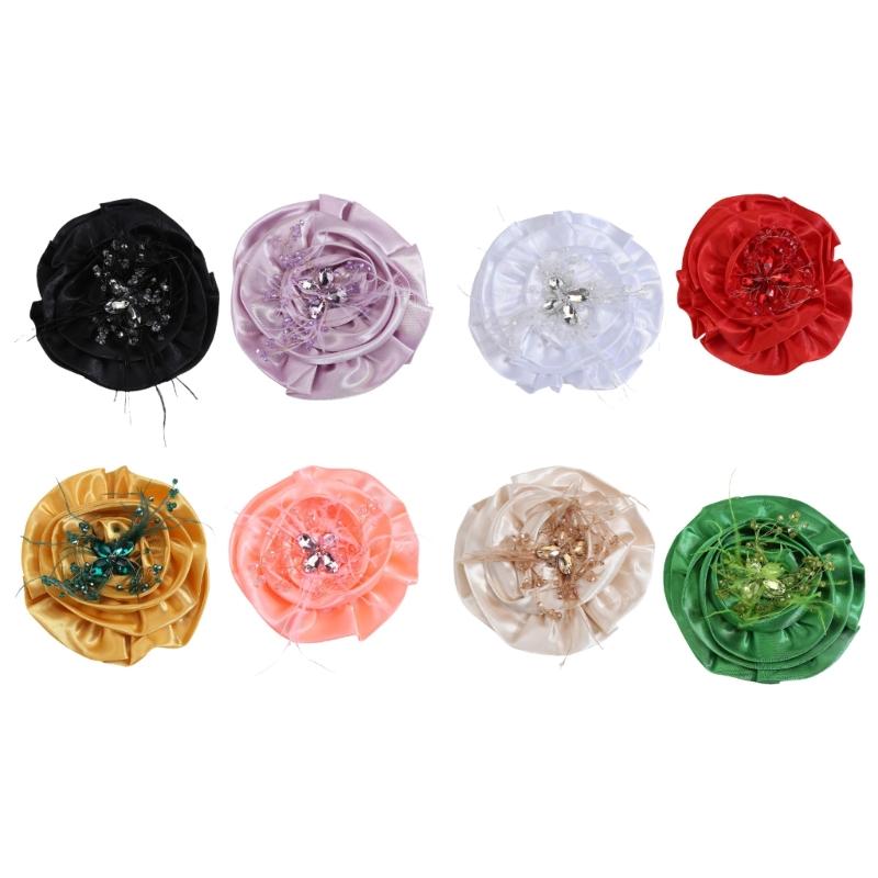 Fabric Flower Brooch for Women, Oversized Floral Pin with Soft Fabric Detail for Jackets, Dresses, Scarves and Bags