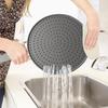 Heat Resistant Silicone Splatter Screen Pan Cover Oil Splash Guard Strainer Drain Board Cooling Mat for Cooking Baking Essential