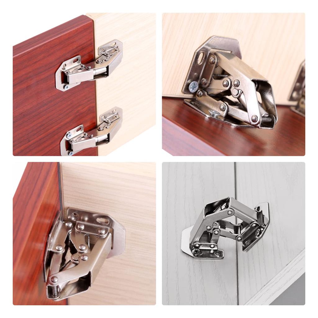 Nalaina Sliding Hinges (Set of 4) Slide Hinges, Stainless Steel Repair Hinges, Fixing, Building