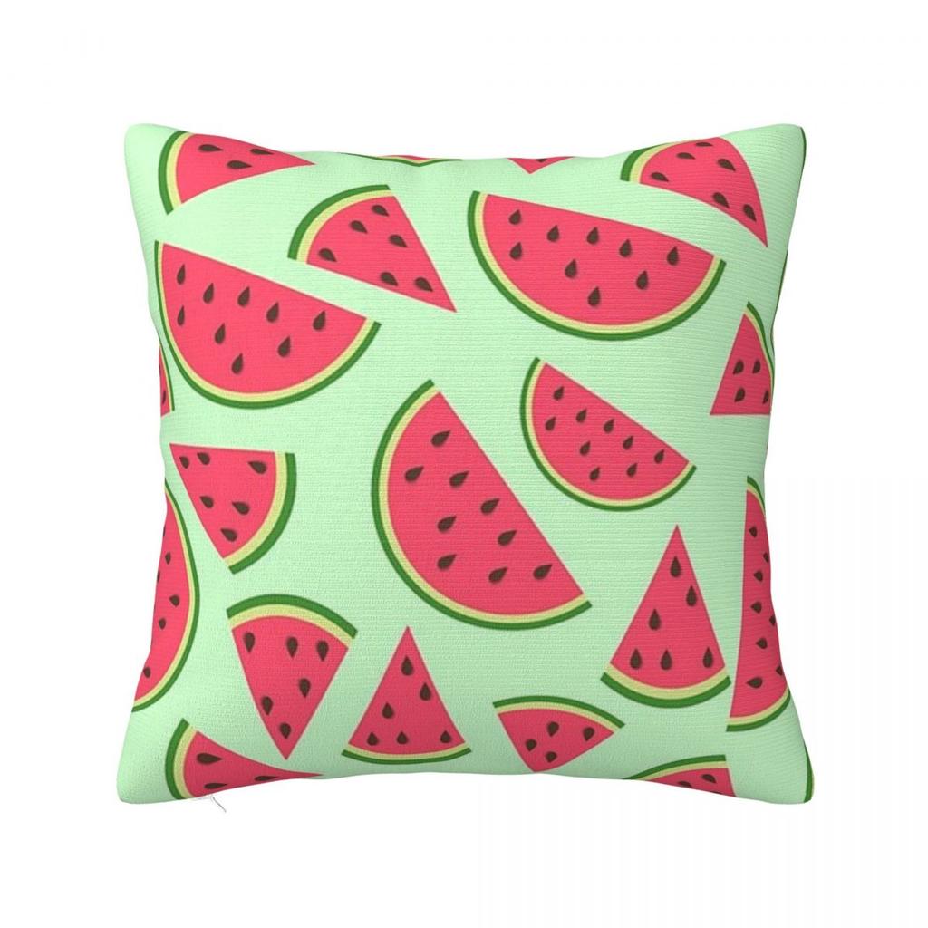 Cute Watermelon Slices Square Pillowcase Cushion Cover Decorative Pillow Case Throw Pillow Cover for Home Bedroom Car