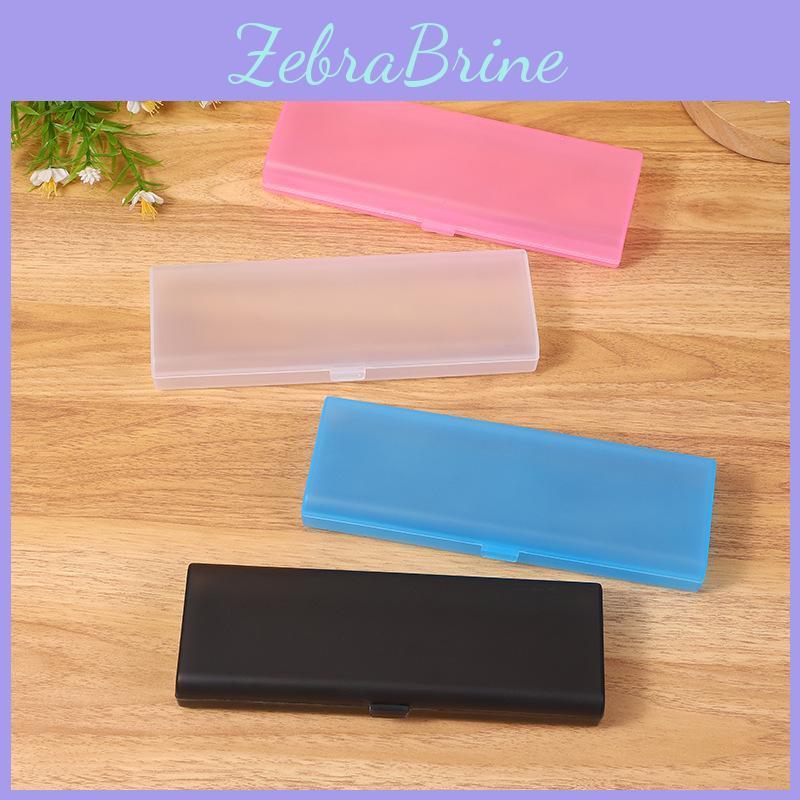 Pencil Macaron Translucent Cream Glue Case Waterproof Frosted Mujistyle Student Storage Box