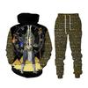 Ancient Egyptian Pharaoh 3D Print Hoodies Pants Sets Men's Sweatshirts Sweatpants Two Piece Suits Outdoor Tracksuit Man Clothing
