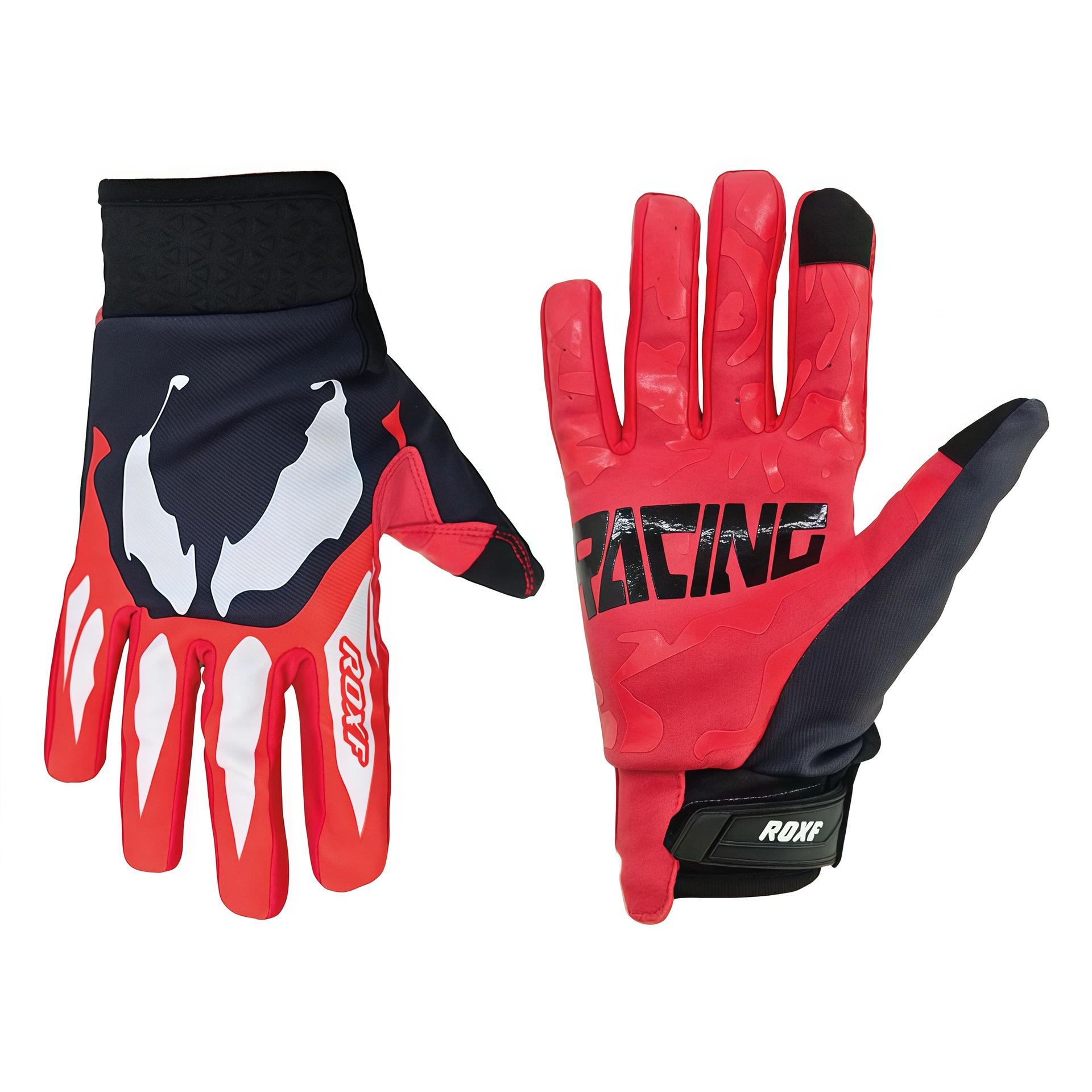 Thin Breathable Motorcycle and Bicycle Riding Gloves Double Extra Large красный