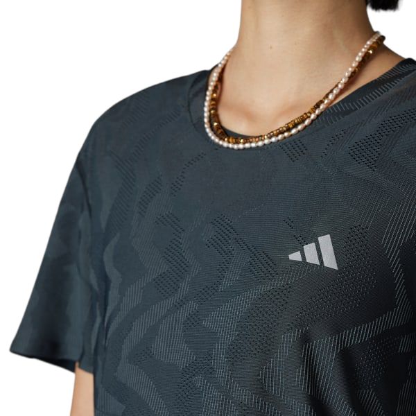 Adidas Heat.Rdy Crew Neck Sports Casual Short Sleeve Regular T-Shirt Women Tops Black IT3447