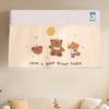 Cartoon Door Curtain Hanging Half-curtain Cute Kitchen Partition Air Conditioner Dustproof Cover Wind Blocking Curtain