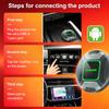 PlayAiBox Qualcomm 6225 Android15 Wireless Carplay AI Box 4GB+64GB Mirrolink 4G Network HDMI Car Multimedia for YouTube Netflix