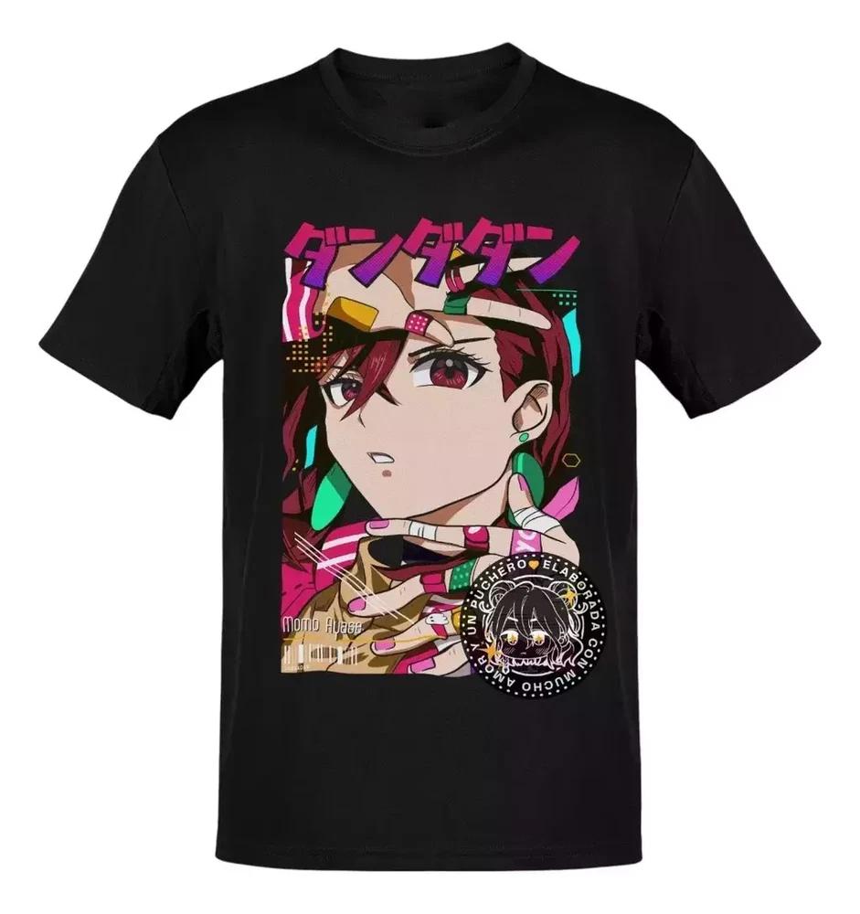 Anime Dandadan Momo Ayase Letras Moradas Rosas Tshirt Size S4xl S