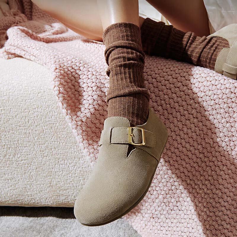 TATA Women s Retro Casual Flat Birken-style Shoes 40