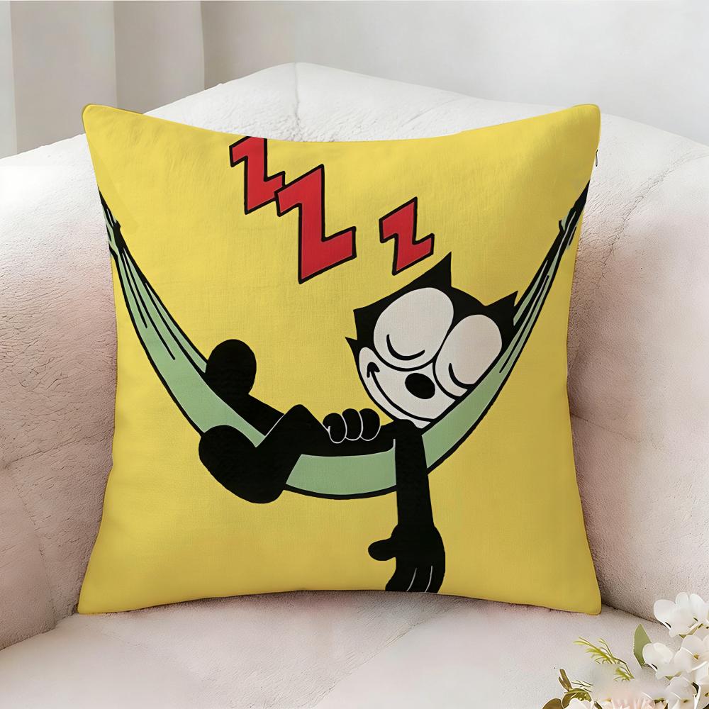F-felix The Cat Pillow Case Pillowcase, Double-sided Printed, Sofa Cushion, Bedroom Headboard Pillow