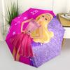 1pc Barbie, Music Notes Umbrella - Automatic Open Compact Travel Umbrella with 20-Rib Durable Frame yy251021063
