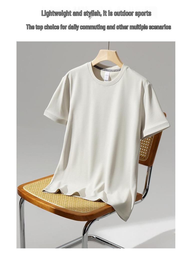 Custom Print Quick-Dry Crew Neck T-Shirt for Company Advertising, Outdoor Events, and Team Building.