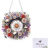 2D Flat Acrylic DIY Rhinestone Diamond Art Window Pendants Special Shape Diamond Art Pendant Window Hanging Art for Home Decor
