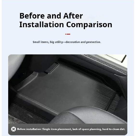 For SiENNA Silicone Storage Box Center Console under Layer Modification Special Car Interior Accessories Organizer