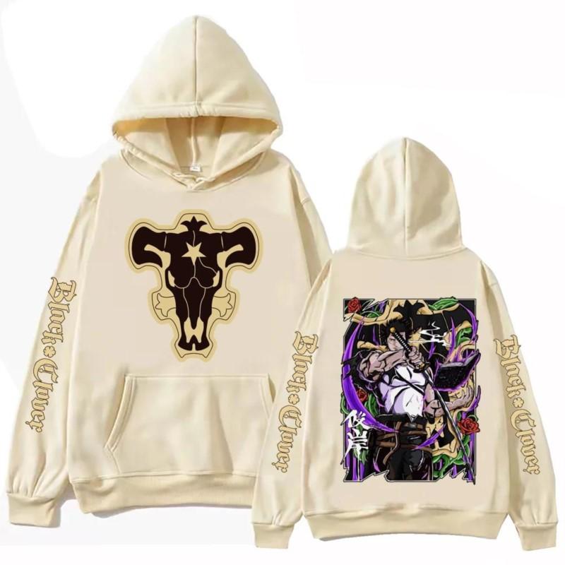 Manga Black Clover Yami Sukehiro Graphic Hoodies Vintage Oversized Hooded Hip Hop Long Sleeves Hoodie Men Women Clothes