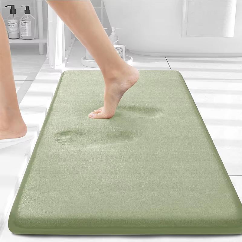 Tappetino da Bagno Morbido Olanly Antiscivolo Tappetini per Doccia Bagno Tappeto in Memory Foam Tappetino Morbido per Piedi Pavimento in Pietra Tappeto Super Assorbente ad Asciugatura Rapida