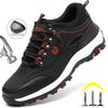 Men Work Safety Shoe Boots Steel Toe Security Protection Shoes Anti-Smash Anti-puncture Constrcution Shoes Man Work Boots