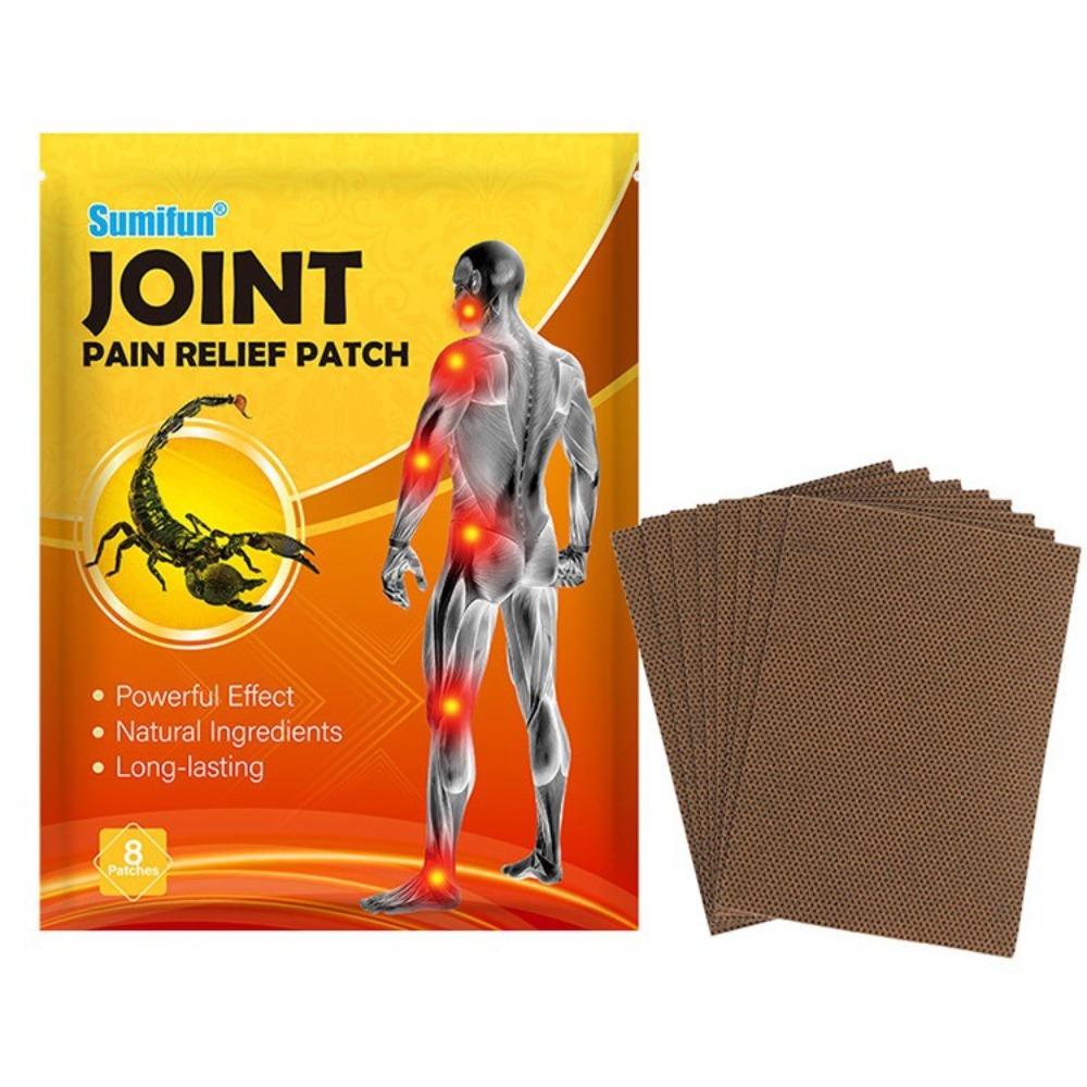 8pcs/bag Chinese Scorpion Pain Relief Plaster for Shoulder Neck Back Knee Joint Muscle Pain Relief Health Care