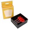 Cuesoul ROST T19 Integrated Flight Big Wing Shape Red with White Ice Set of 3 - Shaft, (CS-AK572L)