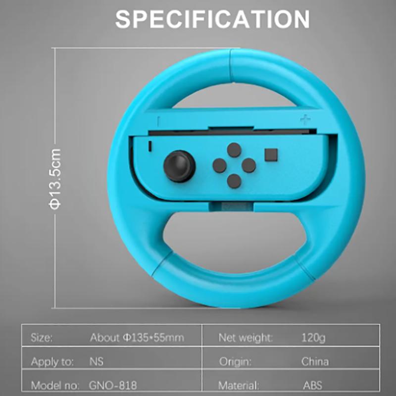 For Switch Oled Steering Wheel Grip Joy-con Joystick Handle Racing Game Controls Peripheral Accessories