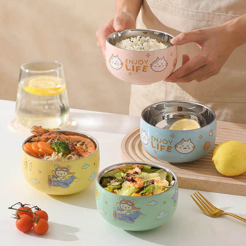 MAXCOOK 316 Stainless Steel Double-Layer Insulated Bowl