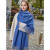 Wool Scarf Winter Couple Cashmere Scarf  Women's High End Versatile Solid Color Scarf
