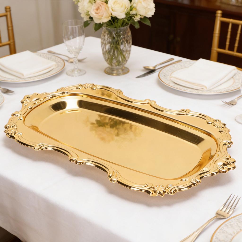 Jewelry Tray European   Rectangle Shape Multifunctional Antique Trinket Dish for Parties